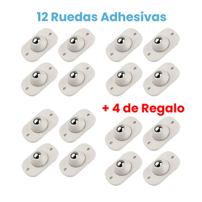 🛋️ MUEVE MUEBLES SIN ESFUERZO - Ruedas Adhesivas